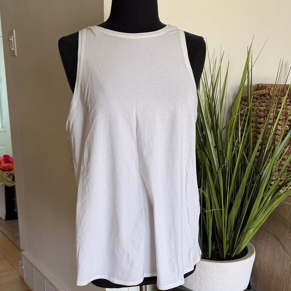 Lululemon - White - All Tied Up Tank - size 12 - Picture 6 of 10